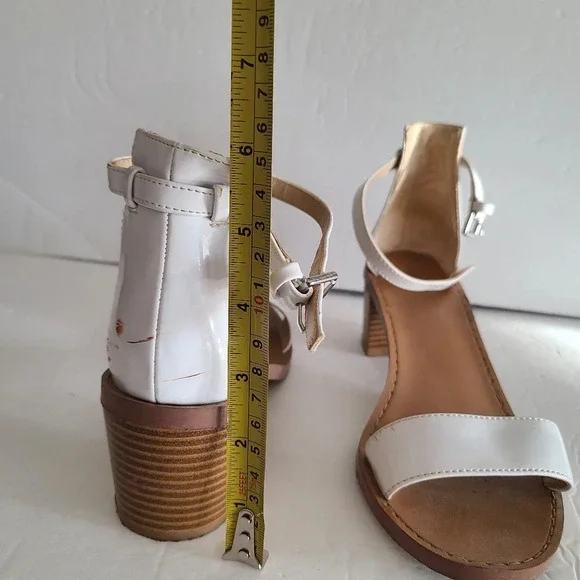 Zara Trafaluc white sandals sz.38 - Picture 5 of 7